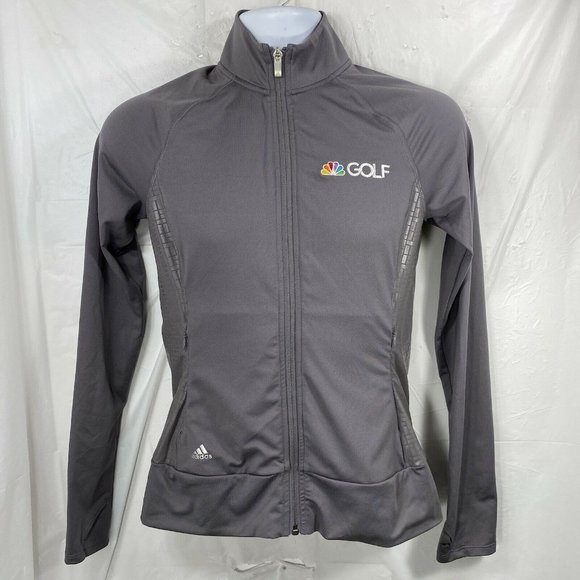 Adidas NBC Golf Womens XS Gray Full Zip High Neck